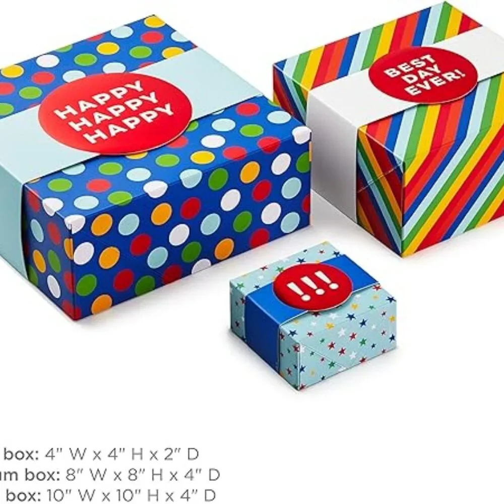 Hallmark Gift Boxes 3-Pack Assorted Sizes